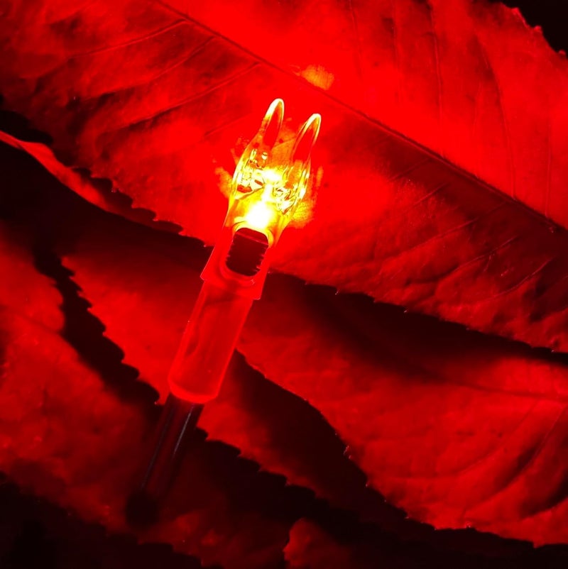 DEEPOWER Store S Lighted Nocks for Arrows .244/6.2mm 6/12 Pack Lighted Arrow Nocks for Archery Hunting - Image 4